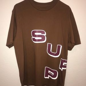 Brown Supreme Stagger Tee Meduim